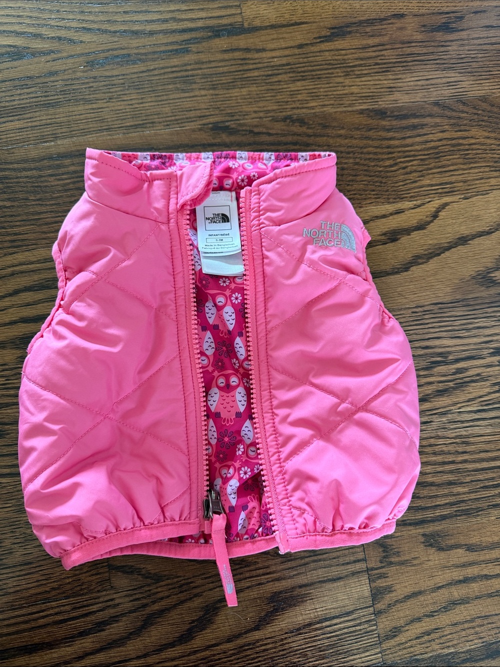 The North Face Reversible Quilted Baby Puffer Vest - Picture 3 of 7